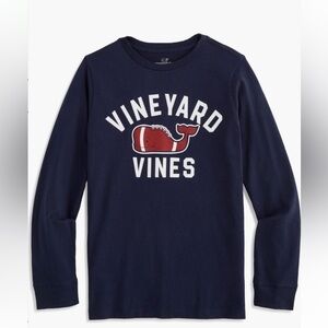 Vineyard Vines Kid’s Navy and Red Crewneck Sweater